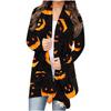 Women's Halloween Tops Casual Shirts Open Front Long Sleeve Loose Flowy Hem Cardigan Coat