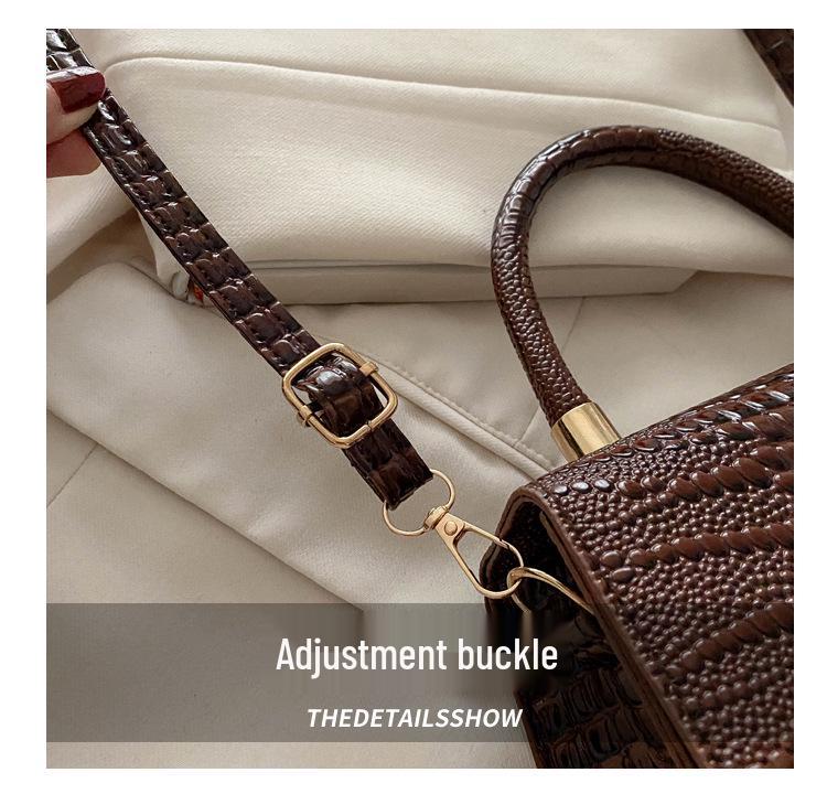 Women's 2024 Fashion Niche Textured Small Square Bag - Versatile Shoulder & Crossbody Handbag