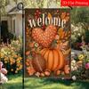 2D Flat, 2D Flat Autumn Welcome Pumpkin Football Love Maple Leaf Thanksgiving Garden Flag_2 (1)- Outdoor Garden Flag Double-sided Home Decoration Cour