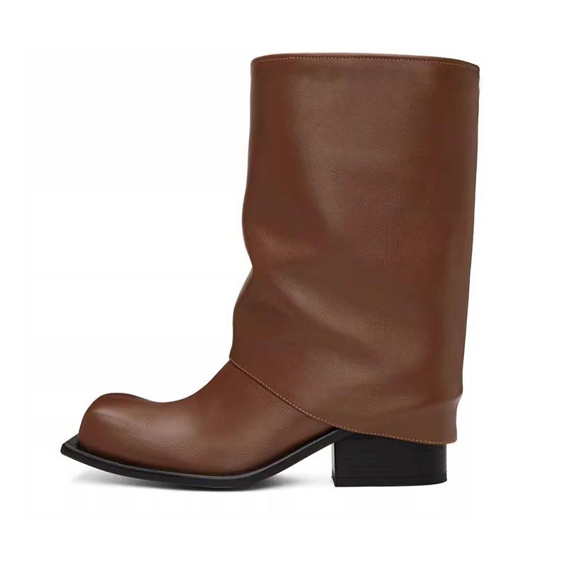 

Модный бренд Модный показ Серебристые Черные Женские Короткие Ботинки 2025 Осень Зима Новые Квадратный Носок Толстый Каблук Женские Ботильоны Размер 34-44 44