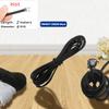 2M Strong Elastic Cord Black/White High Elastic Round Elastic Band Rubber Band Elastic Cord For DIY Sewing Accessories Dia 4mm