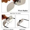 New Polarized Photochromic Lenses Clip on Sunglasses Car Driver Goggles Anti-UV Sun Glasses Driving Eyewear Accessories