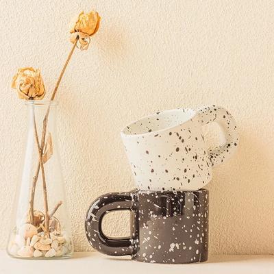 Domácí hrnek na vodu Nápojové sklo Kávový keramický hrnek Jednoduché espresso šálky Skvrnitý hrnek Porcelánové kávové šálky Personalizované dárky Dárek