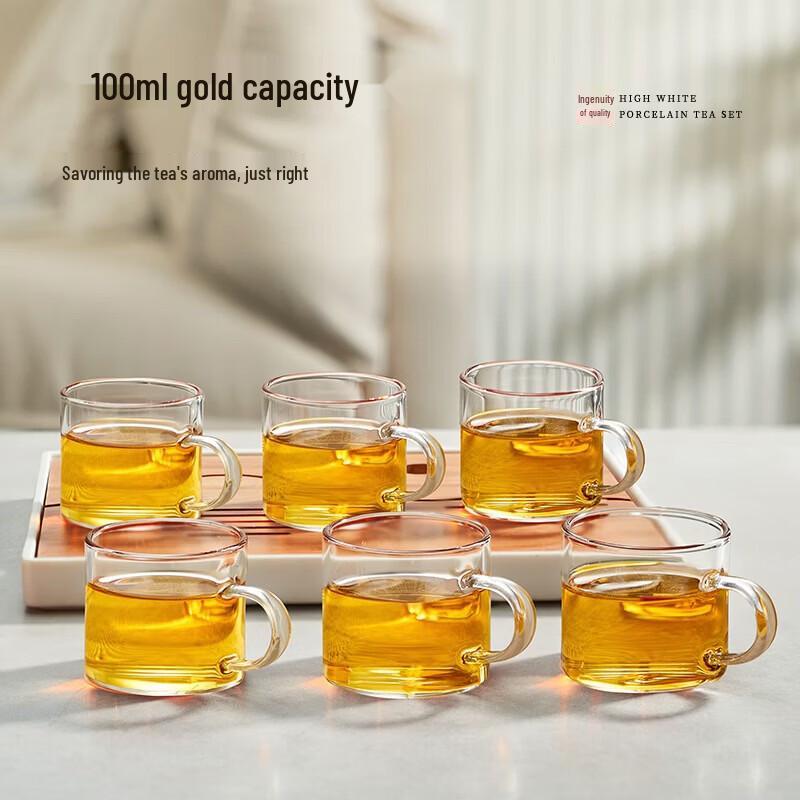 YIHUTEA Heat-Resistant Glass Teacups