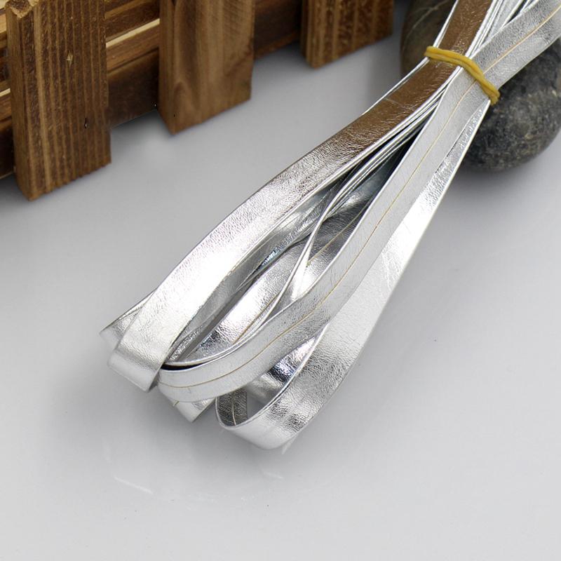 3 Metri Similpelle PU Nastro Sbieco 10mm Cucito Piping DIY Artigianato Patchwork Tappezzeria Tessile Nastro PU Guarnizione