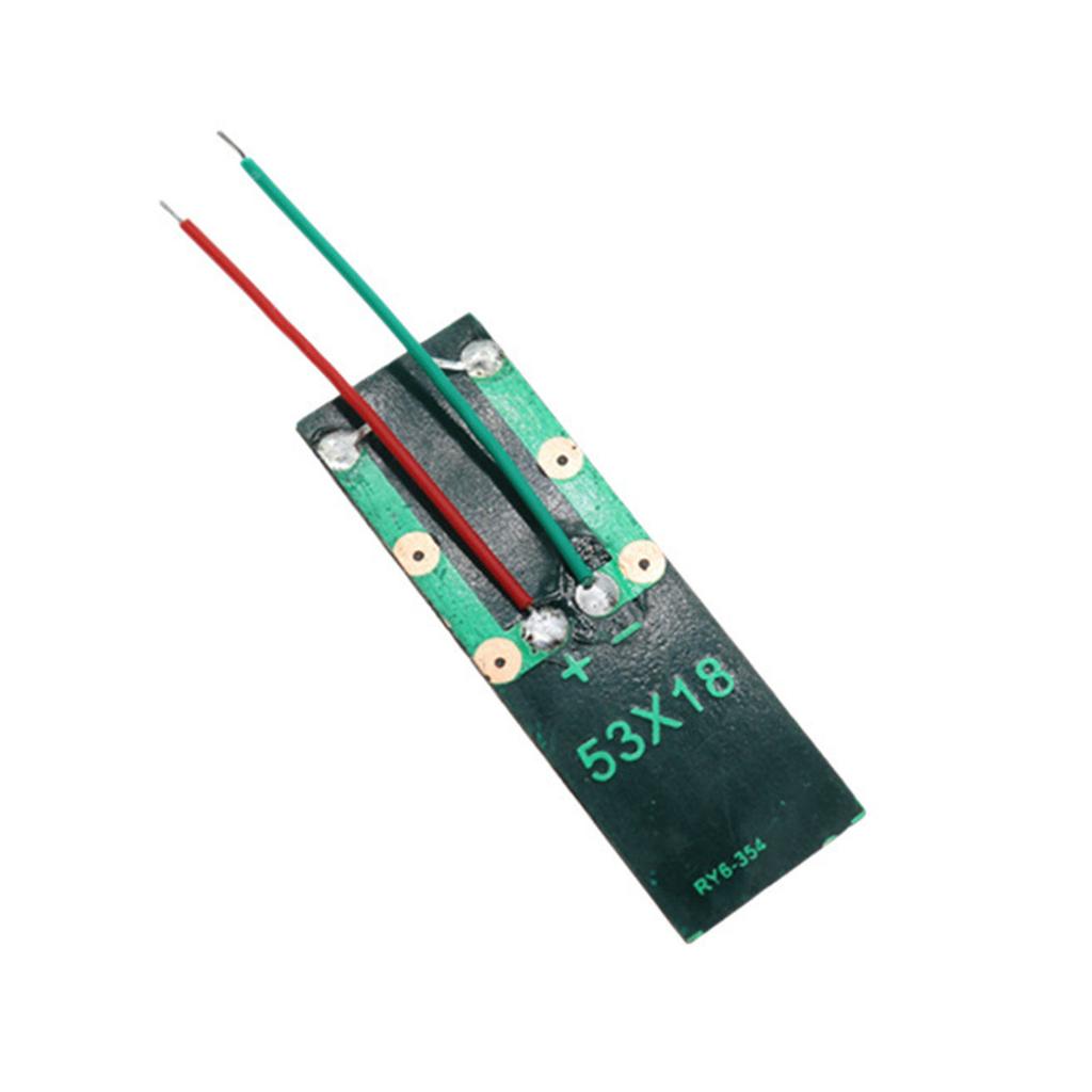 Solární panel 0,5V 130MA s dráty Zalévaný lepicí deskou Solární epoxidový panel Polysilikonová deska Modul solárních systémů Odolný