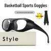 Stoßfeste Sportbrille für Basketball & Fußball, kompatibel mit Korrektionsgläsern
