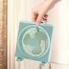 Square Desk Fan USB Rechargeable Low Noise Strong Wind Personal Fan Home Office Travel Outdoor Portable Electric Cooling Fan