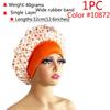 1 Stück Damen Satin Bonnet Elastisches breites Band Nachtschlafmütze Haarausfall-Abdeckung Kopfwickel Lockiges Federndes Haar Schönheit Chemo Cap Pflege