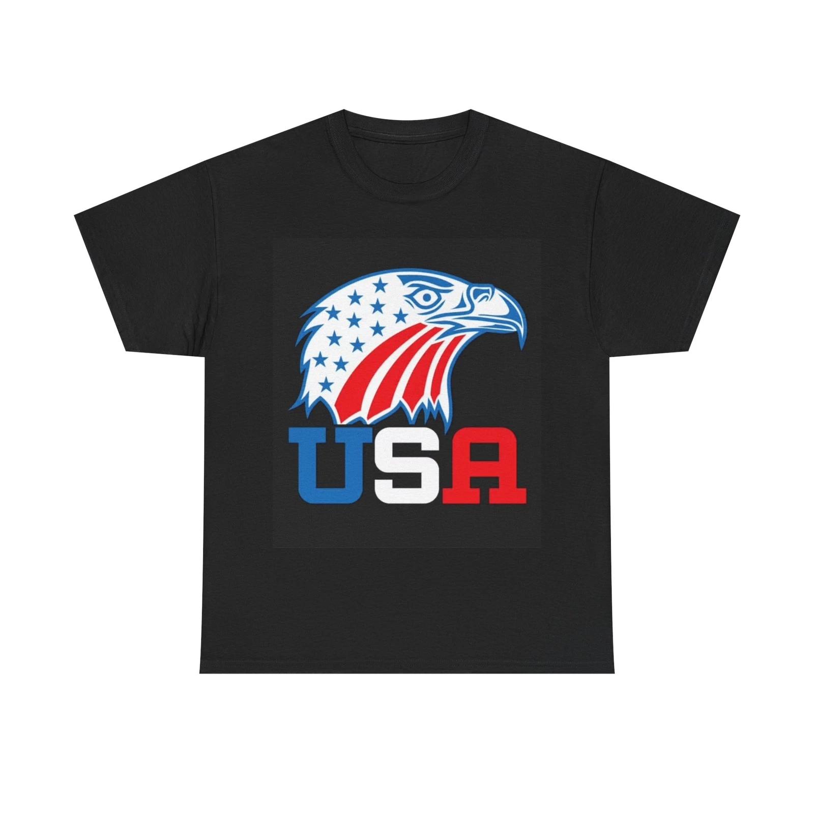 Men s and Women s T-shirts USA American Flag Bald Eagle XS