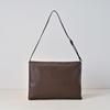 Niche Minimalist Mail Carrier Bag, Simple Envelope Bag, Sheepskin Shoulder Bag, All-steel Hardware Buckle, Flip Seam, Armpit Bag.