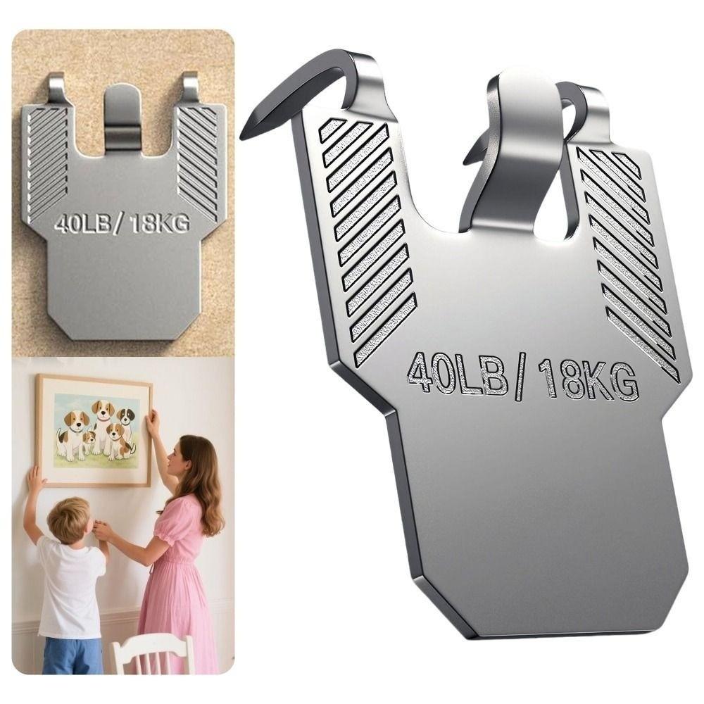 10PCS Sturdy Picture Hanging Hook Easy Install Mirror Hanger Metal Wall Hook  Home Wall Decor