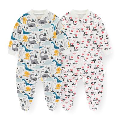 2 Stück Unisex Baby Strampler Langarm Winter Kleinkind Kleidung Neugeborenen Jungen Mädchen Weiche Baumwolle Pyjamas