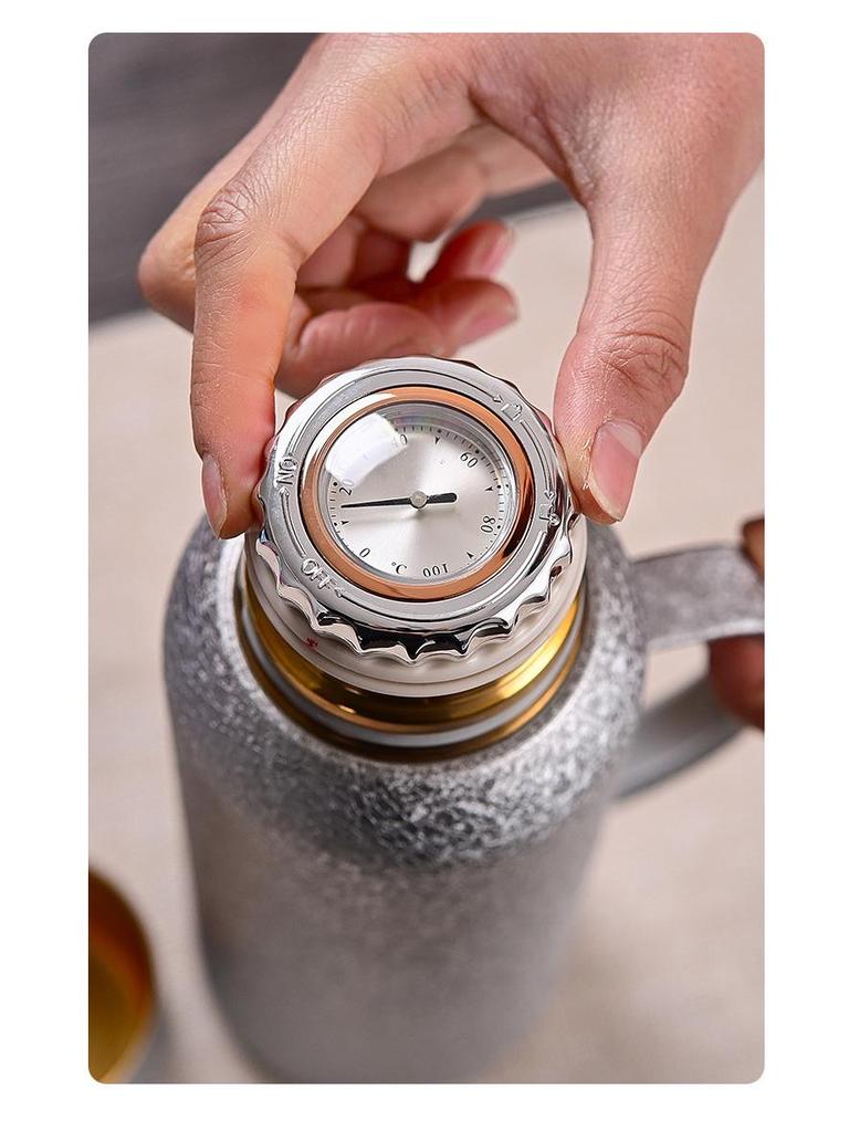 High-Capacity Titanium-Plated Insulated Water Bottle - Leak-Proof, Portable, Double-Layer for Home & Outdoor Use