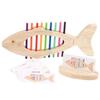 Giocattolo Montessori per Abbinare i Colori Bastoncini di Pesce in Legno per Bambini Piccoli Gioco di Ordinamento Colori Allenamento Fine Gioco Puzzle Educazione Precoce Sviluppare