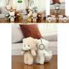 Charming Miniature Teddy Bear Plush Toy Pendant Soft Short Fur Animal Gift