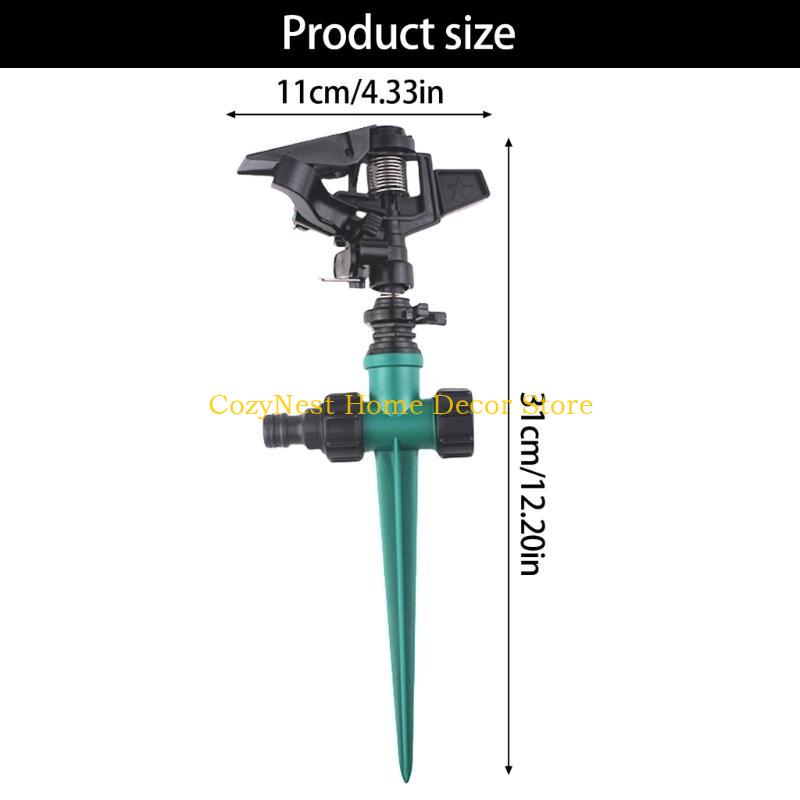 92MF Automatic Rotating Lawn Water Sprinkler with 360 Degree Rotation for Garden and Grass Irrigation Adjustable Efficient