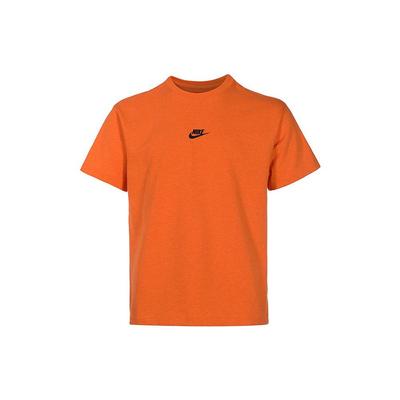 Embroidered Logo Crew Neck Casual Short Sleeve T-Shirt Men Tops Orange DN5241-886