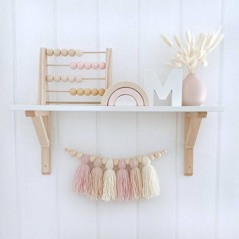Wooden Abacus Calculating Beads Baby Children Kids Early Learning Educational Toys Nordic-Style Natural Child Room Decor