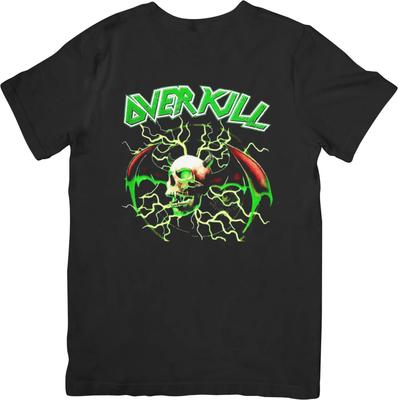Over Kill Music Koszulka Unisex dla Mężczyzn i Kobiet Wysokiej Jakości Bawełna Czarna