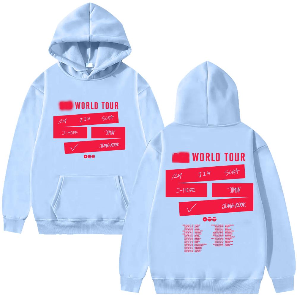 The 5th Album World Tour Hoodies New Y2k Fashion Sweatshirt Men and Women Long Sleeve Pullovers High Street Casual Clothes