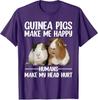Funny Guinea Pig Art for Women Girls Guinea Pig Lovers TShirt Y2k Art Saying Tee Novelty Gift Cotton Short Sleeve Streetwear