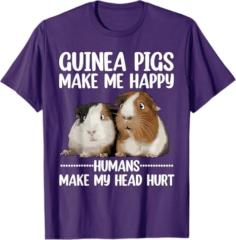 Funny Guinea Pig Art for Women Girls Guinea Pig Lovers TShirt Y2k Art Saying Tee Novelty Gift Cotton Short Sleeve Streetwear