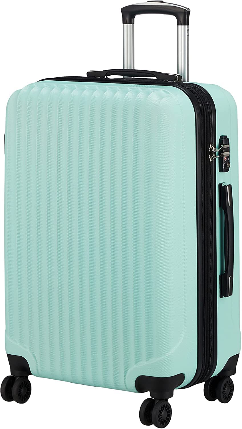 

YKK zipper carry TSA expandable LB001 size mint [BAGING] suitcase, case, 8-wheel casters, lock, (S (1-3 nights, 40/50L), green)