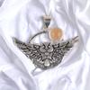 Natural Gemstone 925 Solid Silver Designer Jewelry Pendant 1.48" Christmas Gift CP-17