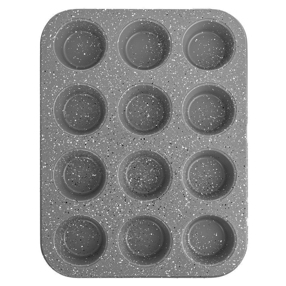 Forma na Muffinki Babeczki Blacha do Pieczenia Muffinek Babeczek Granitowa