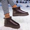 Fashion New Winter Fashion Thick-soled Snow Boots Flat-soled Plus Velvet Cuff Cotton Shoes Comfortable Mid-calf Casual Women's Boots