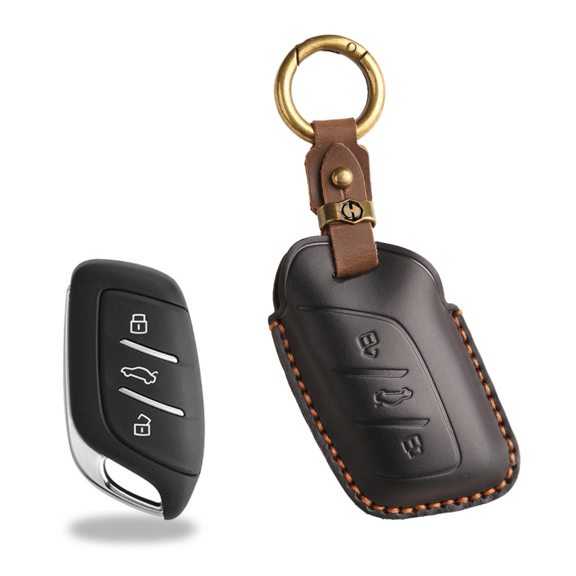 

Ретро-набор ключей подходит для автомобиля Roewe i5 RX5MAX RX3 MG hs MG 5i6max, кожаная сумка. чёрный