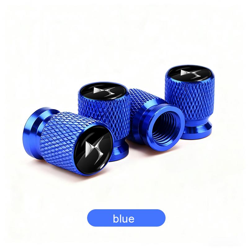 4pcs Car Tire Valve Stems Cap Aluminum Tyre Wheel Stem Air Valve Cover Airdust For DS SPIRIT DS4S DS5 5LS DS3 DS4 DS6 DS9 WILD