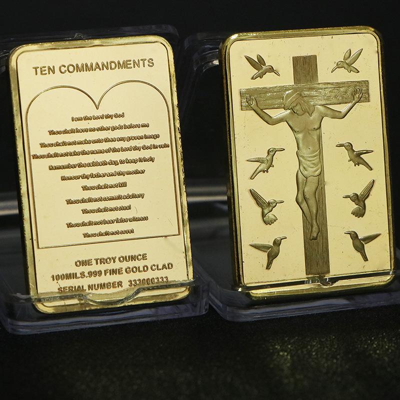 European USA Euro Gold Bar Fine Gold Commemorative Bullion Bar Collection