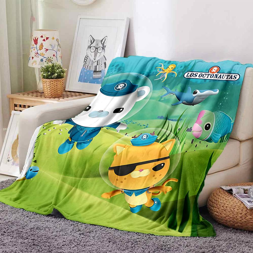 1pc Octonauts Adventure Quest flannel Blanket for Super Soft Cute Comfort Blanket for Travel Bedding Couch Sofa Blanket Y73016