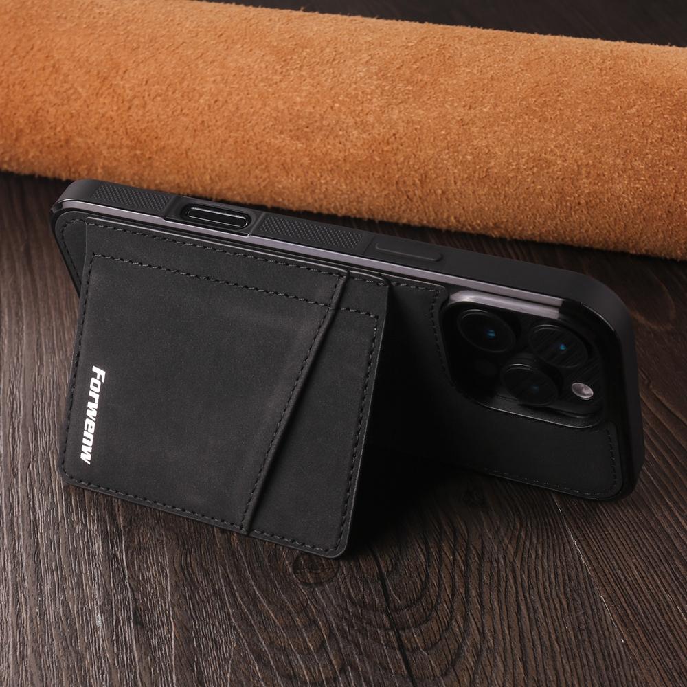 Für Apple iPhone 16 16e 15 14 Plus 13 12 11 Pro Max mini Hülle Retro PU Leder Kartenfach Stoßfest Ständer Rückseite