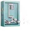 OEING Wall-Mounted Dual Handle Hot & Cold Water Faucet