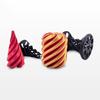 1/2Pcs Impossible Pyramid Passthrough Sculpture 3D Printed Spiral Cone Cylinder Toy Pass Through Pyramid Figurine Stress Relief Mini Pyramid Fidget