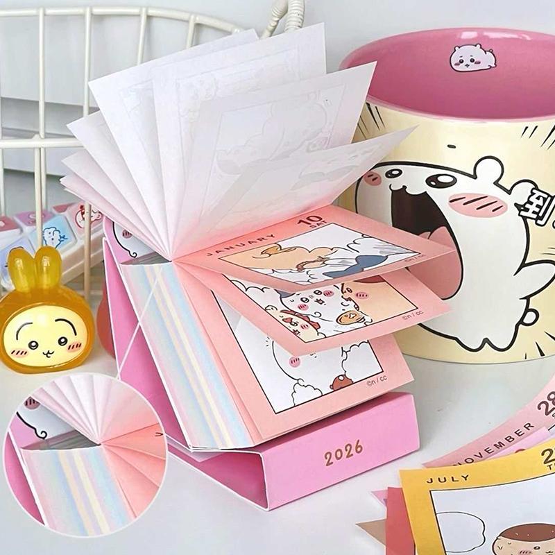 2026 Cute Mini Simple Desk Calendar Creative Calendar For Desktop Decoration Office Stationery