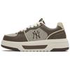 New York Yankees Slip Resistant Abrasion Resistant Low Top Skateboard Shoes Unisex Brown 3ASXLSL4N-50BRS