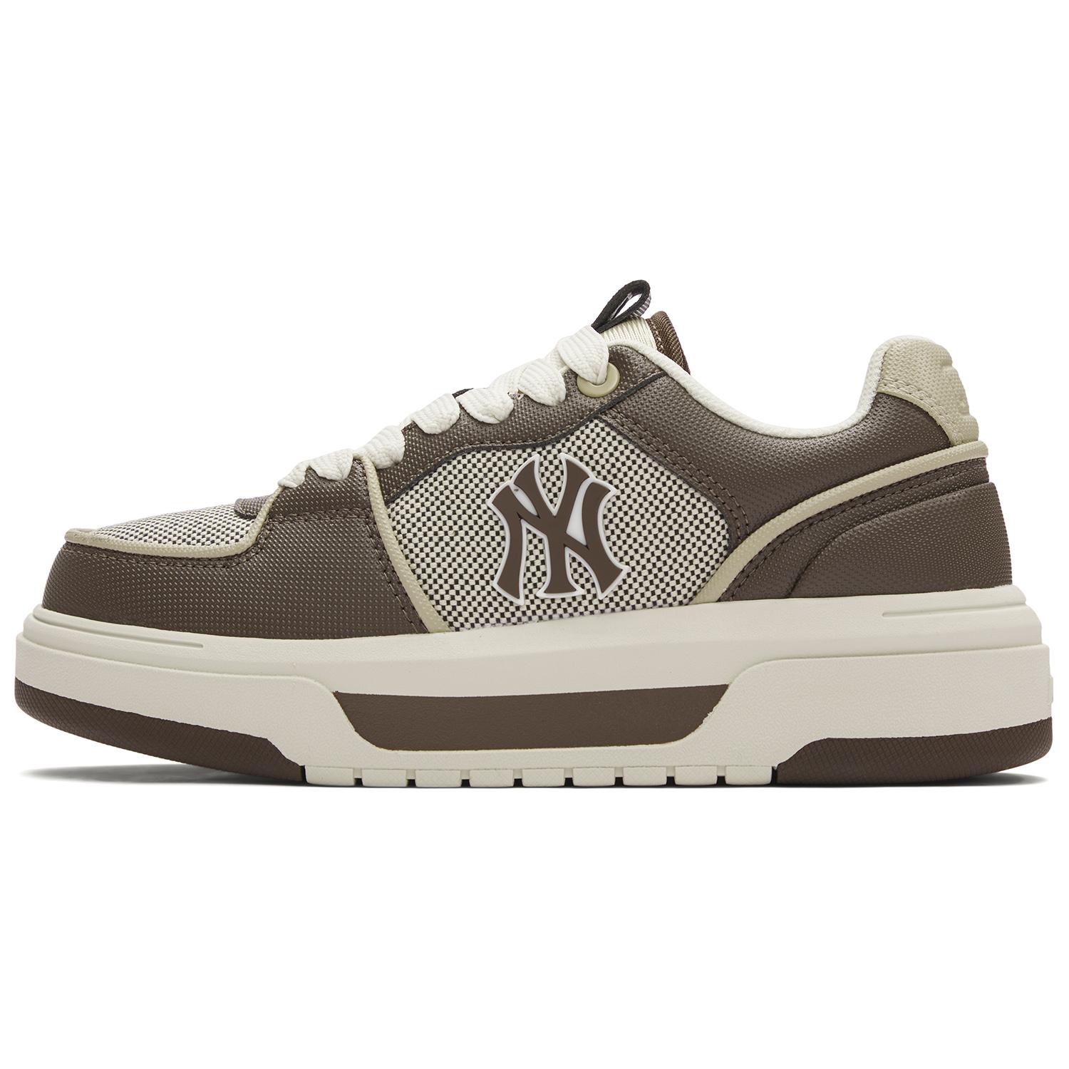 

MLB New York Yankees Slip Resistant Abrasion Resistant Low top Skateboard Shoes Unisex Brown 3ASXLSL4N-50BRS 37.5
