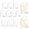 10x Acrylic Place Cards Seating Chart Card Acrylic Plates for Decoration