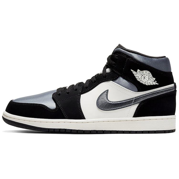 Air Jordan 1 Mid SE Satin Smoke Grey Мужские 852542-011 EU 41