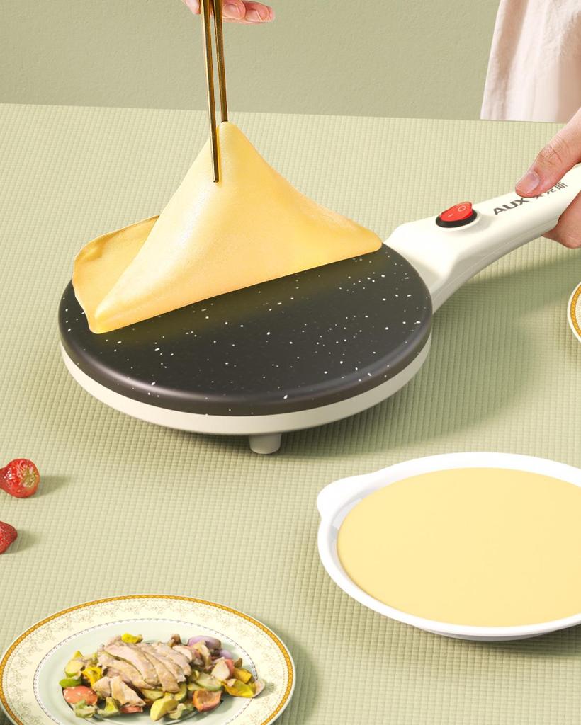 AUX Crepe and Spring Roll Maker - Pancake & Dough Cake Pan