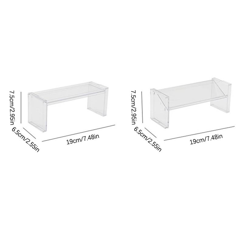 Multifunction Clear Nail Polish Rack Cosmetic Display Stand Holder Manicure Tool Storage Organizer