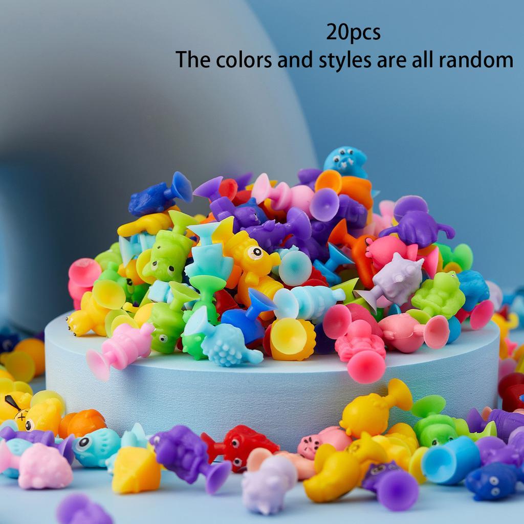 Children'S Suction Cup Animal Plush Toy With Expression Soft Building Blocks, Diy Sticky Puzzle Toy