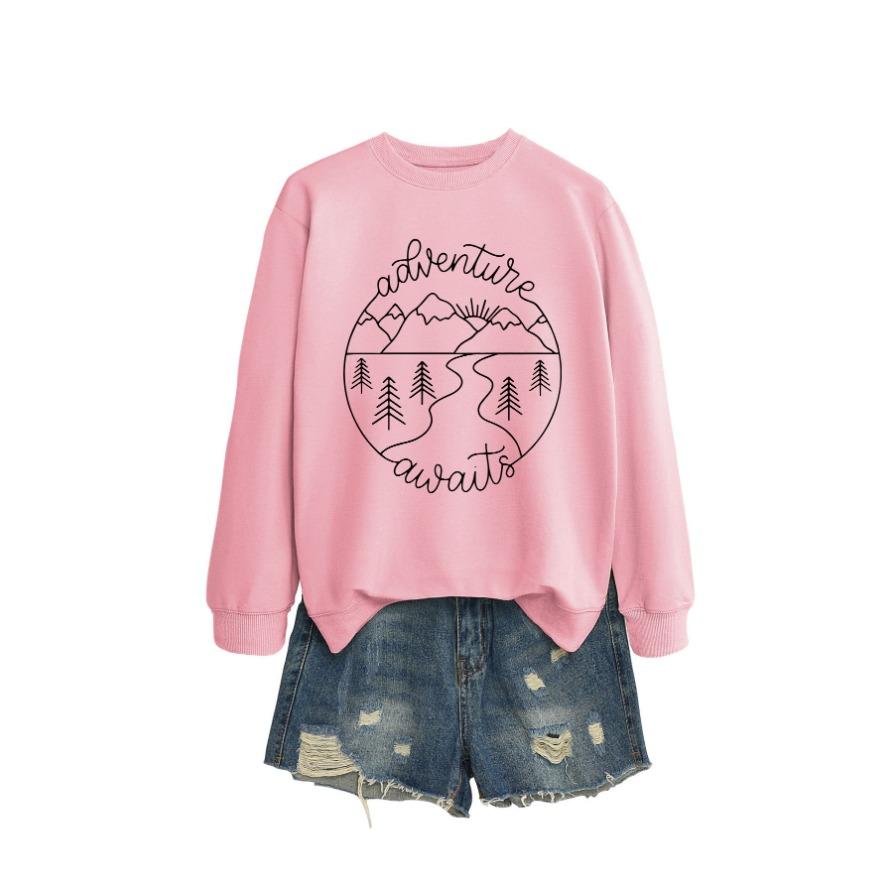 Nová kreativní módní mikina podzimní dámská mikina podzimní a zimní dámská zesílená mikina zimní mikina velké velikosti