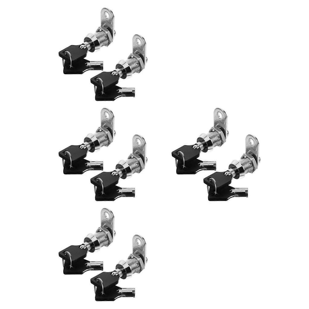 File Cabinet Lock Replacement Kit Toolbox Cam Lock 4Sets for Mailbox Use