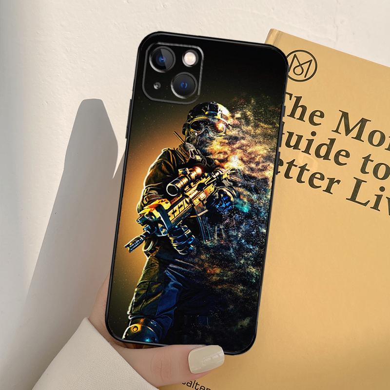 Army Soldier Special Forces Soft Phone Case For iPhone 17 Pro Max For iPhone 17 Air Silicone Cover Funda