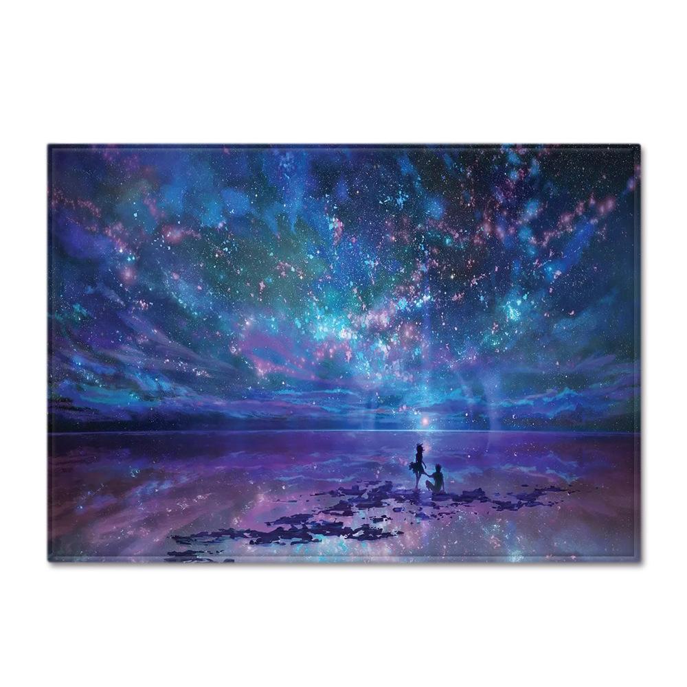 Simple Starry Sky Living Room Carpet Bedroom Dining Room Floor Mat Pattern Size